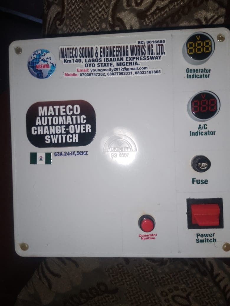 AUTOMATIC CHANGE OVER SWITCH 